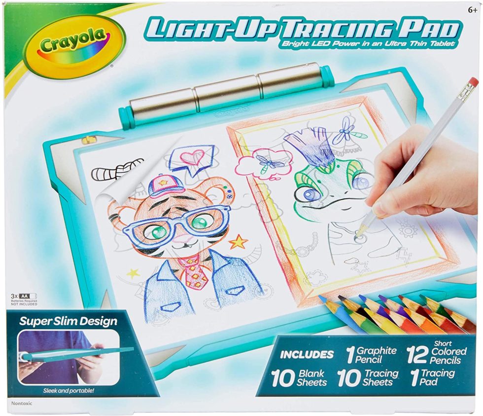 Crayola Light Up Tracing Pad Teal, Amazon Exclusive, Kids Toys, Ages 6